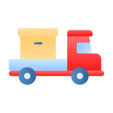 Modern tasarım tarzında inanılmaz bir ekspres dağıtım ikonu