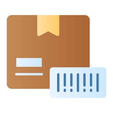 Paket izleme konsepti simgesini gösteren büyüteçle kutuyu teslim et