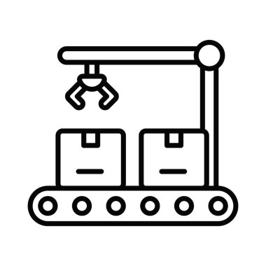 Ürünlerin taşıma bandı ile taşınması, lojistik için endüstriyel bir taşıma bandı