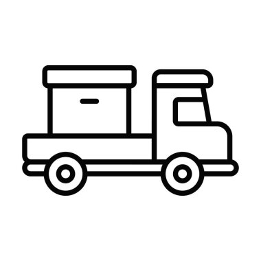 Modern tasarım tarzında inanılmaz bir ekspres dağıtım ikonu