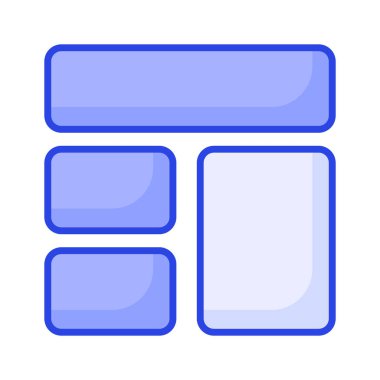 Bu güzel tasarlanmış web sitesine bir göz atın. Kablo çerçeveleme, düzen, şablon simgesi