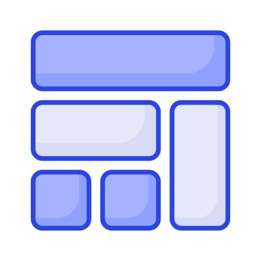 Bu güzel tasarlanmış web sitesine bir göz atın. Kablo çerçeveleme, düzen, şablon simgesi