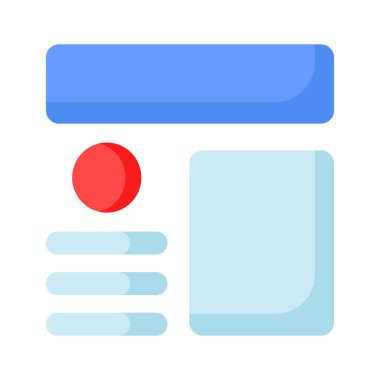 Bu güzel tasarlanmış web sitesine bir göz atın. Kablo çerçeveleme, düzen, şablon simgesi