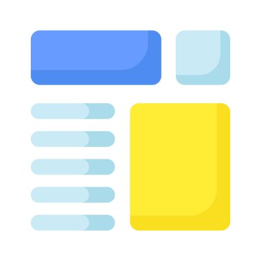 Bu güzel tasarlanmış web sitesine bir göz atın. Kablo çerçeveleme, düzen, şablon simgesi