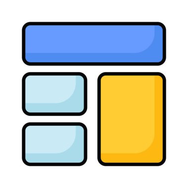 Bu güzel tasarlanmış web sitesine bir göz atın. Kablo çerçeveleme, düzen, şablon simgesi