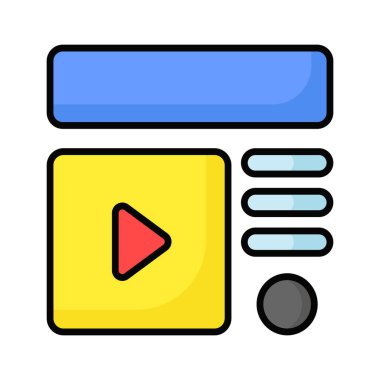 Bu güzel tasarlanmış web sitesine bir göz atın. Kablo çerçeveleme, düzen, şablon simgesi