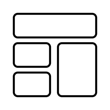 Bu güzel tasarlanmış web sitesine bir göz atın. Kablo çerçeveleme, düzen, şablon simgesi