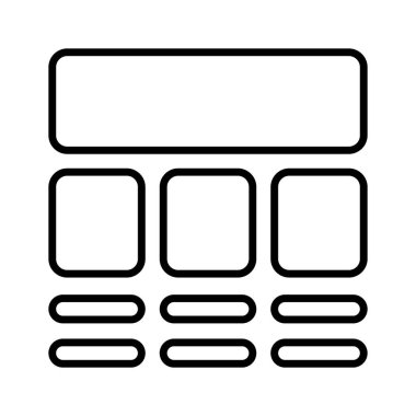 Bu güzel tasarlanmış web sitesine bir göz atın. Kablo çerçeveleme, düzen, şablon simgesi