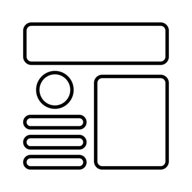 Bu güzel tasarlanmış web sitesine bir göz atın. Kablo çerçeveleme, düzen, şablon simgesi