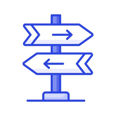 Bu inanılmaz işaret direğini modern biçim, yön tahtası veya bilgi panosu simgesinde tut