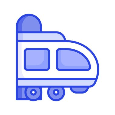 Hızlı trenin modern tarzda düzenlenebilir bir vektörü, premium simge tasarımı