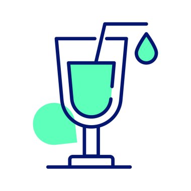 Bu yaratıcı tasarlanmış içki vektörünü moda tarzında yakalayın, simge kullanmaya hazır