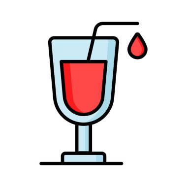 Bu yaratıcı tasarlanmış içki vektörünü moda tarzında yakalayın, simge kullanmaya hazır