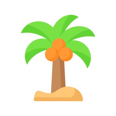 Beautiful vector of coconut tree in modern style, easy to use in web, mobile apps and all presentation projects