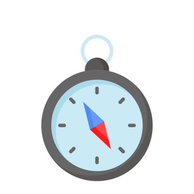 Modern stil, navigasyon aracı simgesinde pusula inanılmaz bir vektör tasarımı