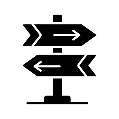 Bu inanılmaz işaret direğini modern biçim, yön tahtası veya bilgi panosu simgesinde tut