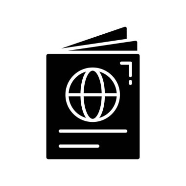 Pasaportun modaya uygun olarak dikkatlice hazırlanmış vektör tasarımı, kullanması kolay premium simgesi