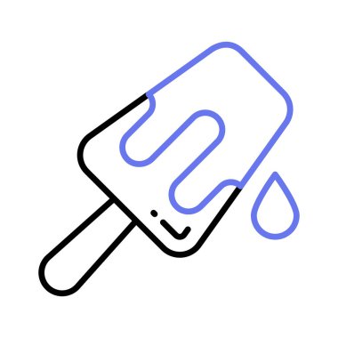 Dondurma kabı modern tarzda, kullanmaya ve indirmeye hazır.