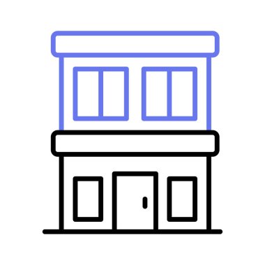 Güzel tasarlanmış otel ikonu, otel binasının modern stil vektörü kişiselleştirilebilir ve kullanımı kolay.