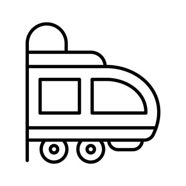 Hızlı trenin modern tarzda düzenlenebilir bir vektörü, premium simge tasarımı