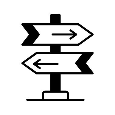 Bu inanılmaz işaret direğini modern biçim, yön tahtası veya bilgi panosu simgesinde tut