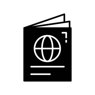 Pasaportun modaya uygun olarak dikkatlice hazırlanmış vektör tasarımı, kullanması kolay premium simgesi