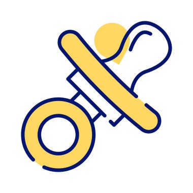 Bu güzel tasarlanmış emzik, meme ucu vektör tasarımı ikonunu tut