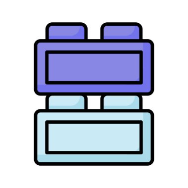 Take a look at this amazing icon of kids blocks, kids plaything vector