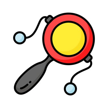 Bebek çıngırağının bu özenle tasarlanmış simgesini modada, kişiselleştirilebilir vektörde işaretleyin