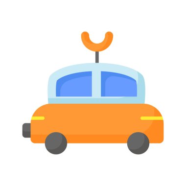 Mekanik bebek arabası tasarımı, kaliteli otomobil, çocuk oyuncağı.