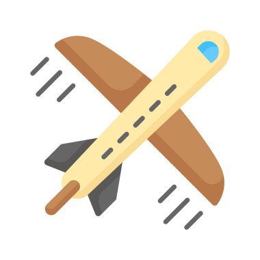 Toy airplane vector design, download this premium icon of flight