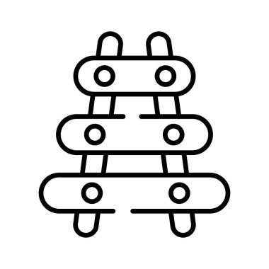 Perküsyon müzik aleti, ksilofonun modern tasarımı, malimba ikonu