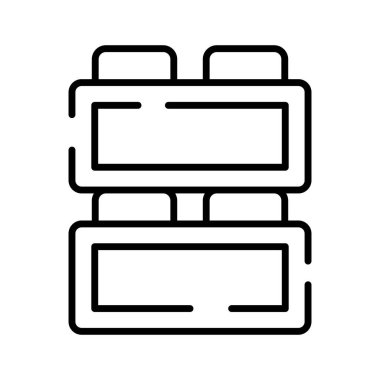 Take a look at this amazing icon of kids blocks, kids plaything vector