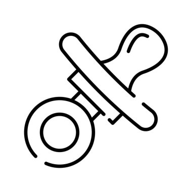 Bu güzel tasarlanmış emzik, meme ucu vektör tasarımı ikonunu tut