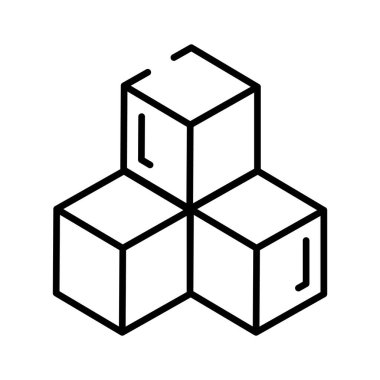 Take a look at this amazing icon of kids blocks, kids plaything vector