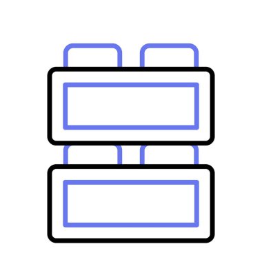 Take a look at this amazing icon of kids blocks, kids plaything vector