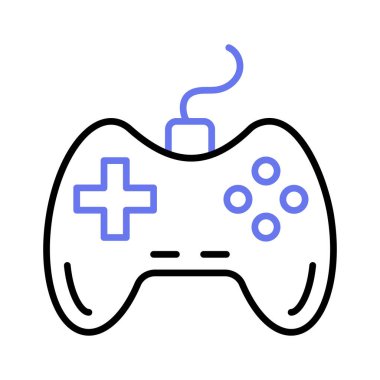 Oyun konsolu veya oyun denetleyici, bilgisayar oyunu, oyun alanı vektörü, oyun çubuğu oyun alanı simgesi