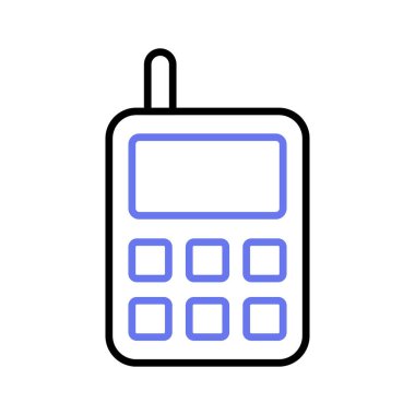 Moda tasarım tarzında oyuncak telefon vektör tasarımı, simge kullanmaya hazır