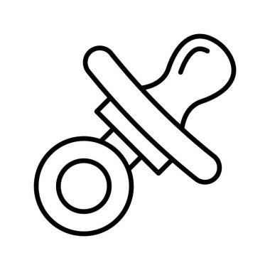 Bu güzel tasarlanmış emzik, meme ucu vektör tasarımı ikonunu tut