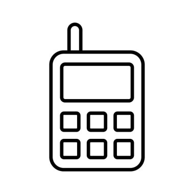 Moda tasarım tarzında oyuncak telefon vektör tasarımı, simge kullanmaya hazır