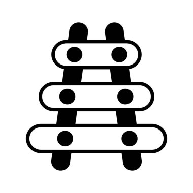 Perküsyon müzik aleti, ksilofonun modern tasarımı, malimba ikonu