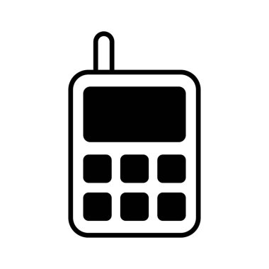 Moda tasarım tarzında oyuncak telefon vektör tasarımı, simge kullanmaya hazır