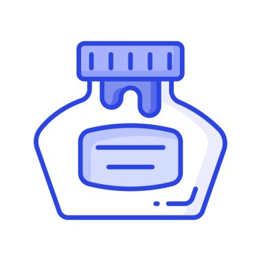 Bu dikkatlice hazırlanmış mürekkep kovanı vektörünü modern tarzda kontrol et