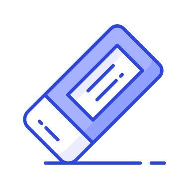 Modern silgi simgesi, modaya uygun düzenlenebilir biçim vektörü