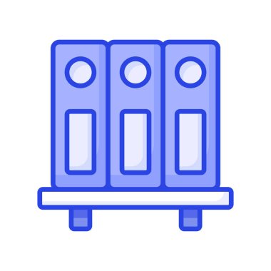 Dosya dizinlerinin iyi dizayn edilmiş simgesi, belge arşivlerinin premium vektörü, klasörler vektör tasarımı