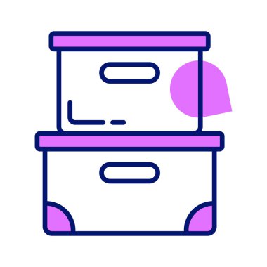 File boxes vector design, ready to use in websites and mobile apps