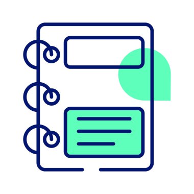 Bir dizüstü bilgisayar tasarımı, modada not defterinin görsel olarak çekici bir vektörü