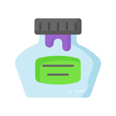 Bu dikkatlice hazırlanmış mürekkep kovanı vektörünü modern tarzda kontrol et