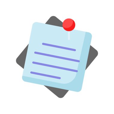 Yapışkan notlar vektör tasarımı modern tarzda, vektör kullanmaya hazır