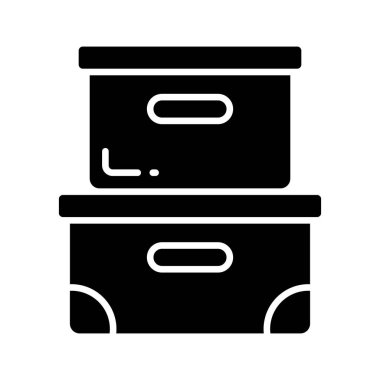 File boxes vector design, ready to use in websites and mobile apps